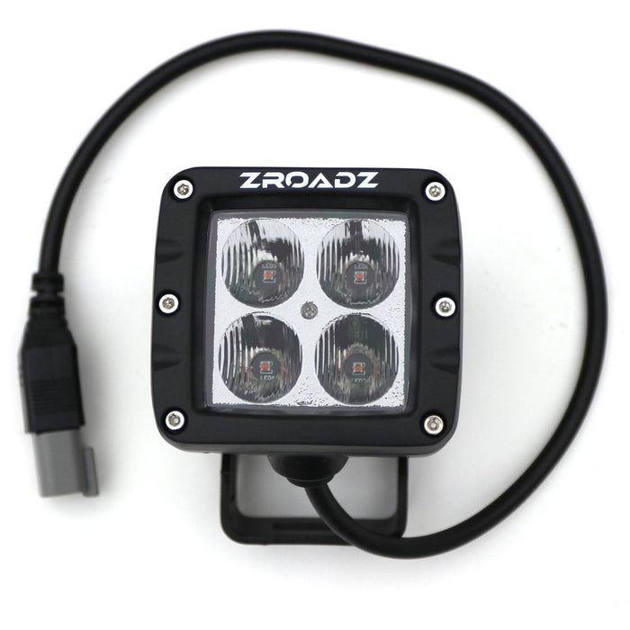 ZROADZ Z30BC20W-2-E4A LED Flood Beam Pod Light; 3 in.; Amber; - Truck Part Superstore