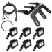 ZROADZ Z325401-KIT Front Bumper OEM Fog LED Kit; Incl. [6] 3 in. White LED Pod Lights; - Truck Part Superstore