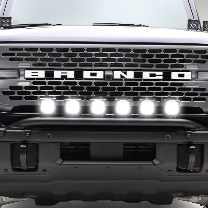 ZROADZ Z325431-KIT Front Bumper Top LED Kit; Incl. [6] 3 in. LED Pod Lights; - Truck Part Superstore