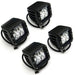 ZROADZ Z362181-KIT4 Hood Hinge LED Kit; Incl. [4] 3 in. LED Pod Lights And Universal Wiring Harness; - Truck Part Superstore