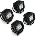 ZROADZ Z369491-KIT4 Hood Hinge LED Kit; Incl. [4] 3 in. LED Pod Lights And Universal Wiring Harness; - Truck Part Superstore