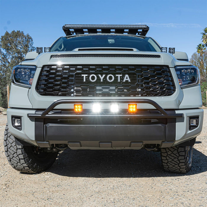 ZROADZ Z329661-KITAW Front Bumper Top LED Kit; Incl. [2] 3 in. Amber And [2] White LED Pod Lights; - Truck Part Superstore