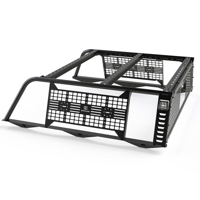 ZROADZ Z859661 Molle Overland Rack; Incl. [4] 3 in. White LED Pod Lights; - Truck Part Superstore