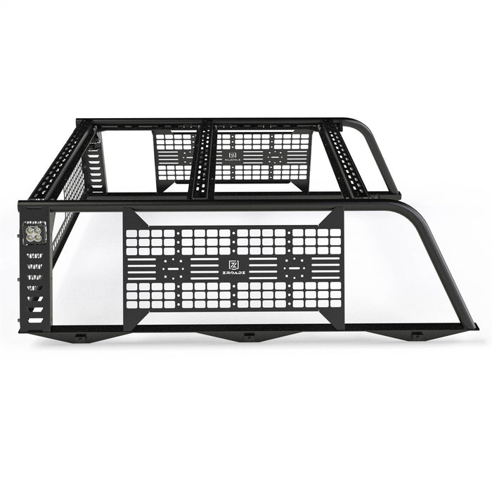 ZROADZ Z859661 Molle Overland Rack; Incl. [4] 3 in. White LED Pod Lights; - Truck Part Superstore