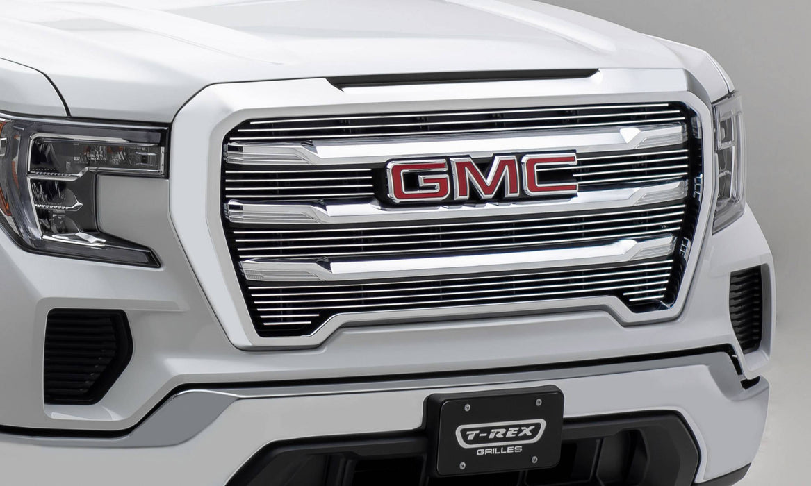 T-Rex Grilles 21213 Billet Series Grille; Polished Aluminum; 5 pc.; Overlay; - Truck Part Superstore