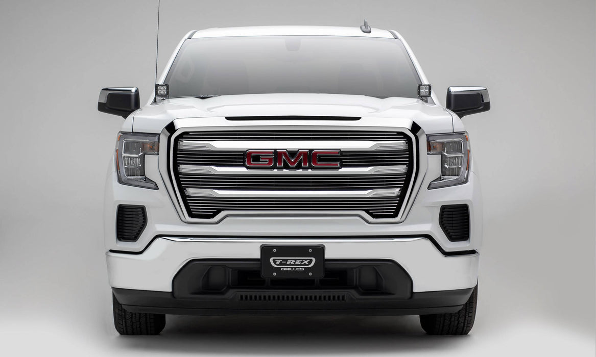 T-Rex Grilles 21213 Billet Series Grille; Polished Aluminum; 5 pc.; Overlay; - Truck Part Superstore