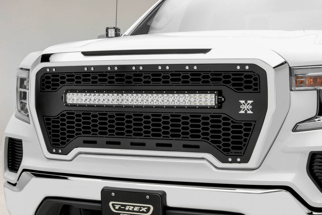 T-Rex Grilles 7312281 Laser Torch Series Grille; Black; Mild Steel; 1 pc.; Insert; - Truck Part Superstore