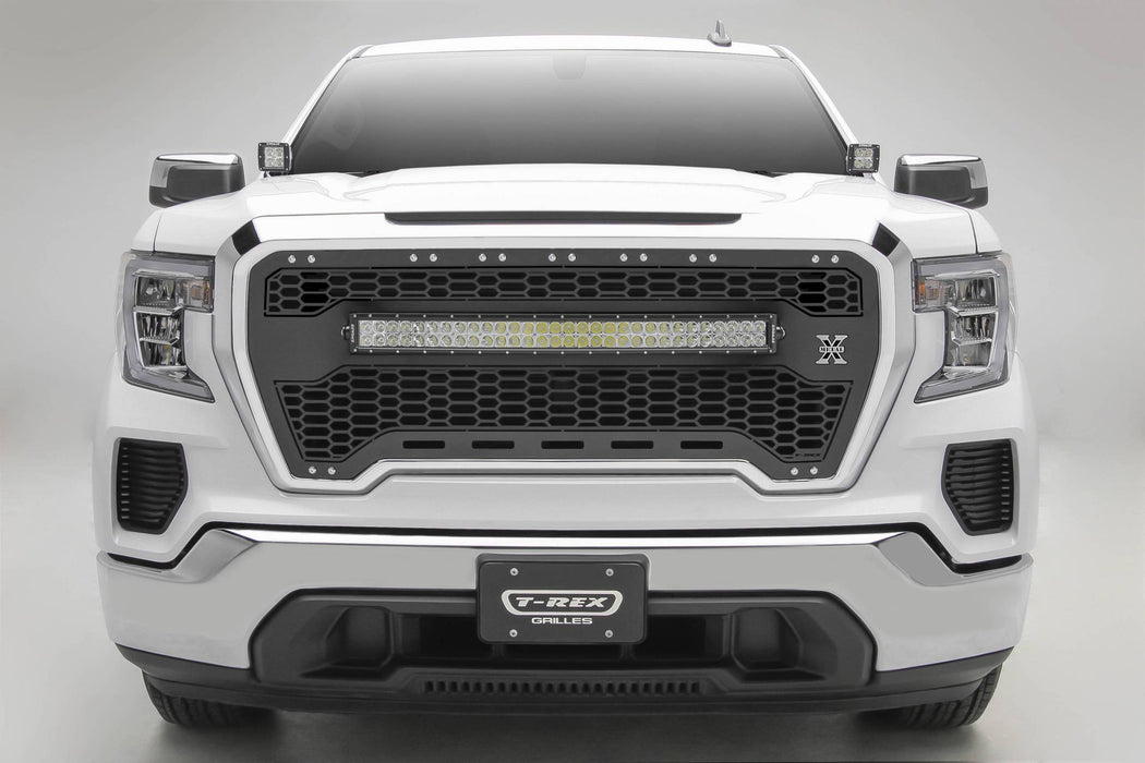 T-Rex Grilles 7312281 Laser Torch Series Grille; Black; Mild Steel; 1 pc.; Insert; - Truck Part Superstore