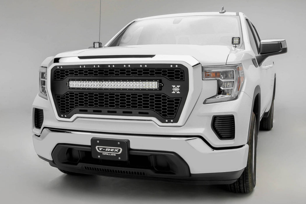 T-Rex Grilles 7312281 Laser Torch Series Grille; Black; Mild Steel; 1 pc.; Insert; - Truck Part Superstore