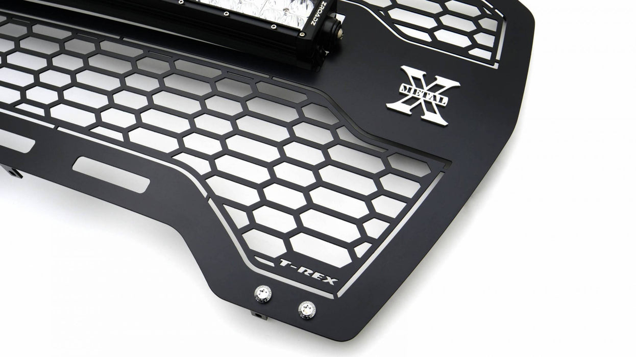 T-Rex Grilles 7312281 Laser Torch Series Grille; Black; Mild Steel; 1 pc.; Insert; - Truck Part Superstore