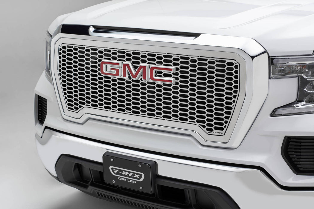 T-Rex Grilles 7712280 Laser X Series Grille; Polished Stainless Steel; 1 pc.; Insert; - Truck Part Superstore