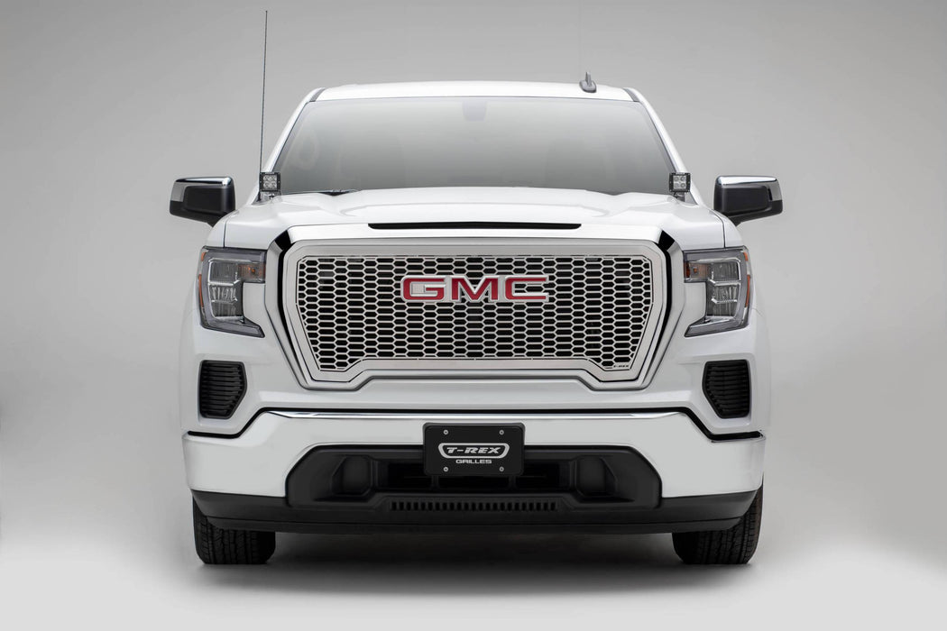 T-Rex Grilles 7712280 Laser X Series Grille; Polished Stainless Steel; 1 pc.; Insert; - Truck Part Superstore