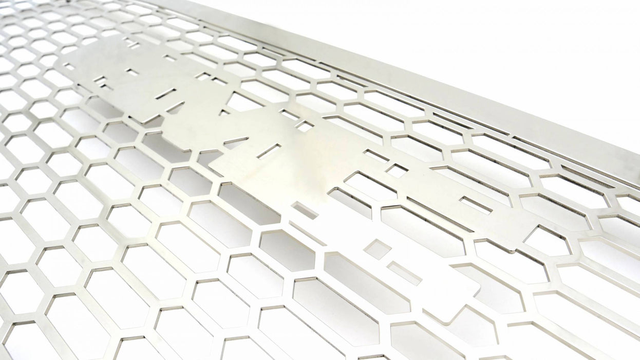 T-Rex Grilles 7712280 Laser X Series Grille; Polished Stainless Steel; 1 pc.; Insert; - Truck Part Superstore