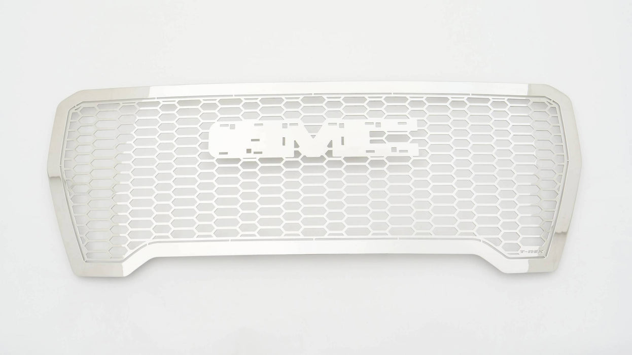 T-Rex Grilles 7712280 Laser X Series Grille; Polished Stainless Steel; 1 pc.; Insert; - Truck Part Superstore