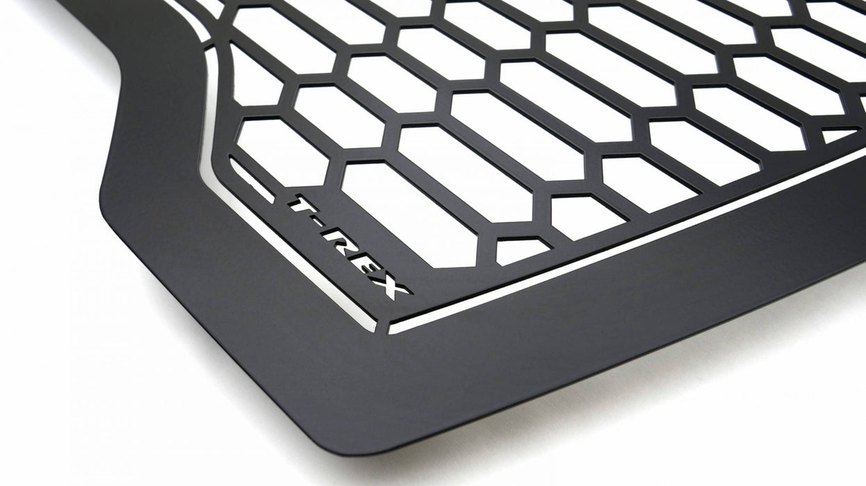 T-Rex Grilles 7712281 Laser X Series Grille; Black; Mild Steel; 1 pc.; Insert; No Studs; - Truck Part Superstore
