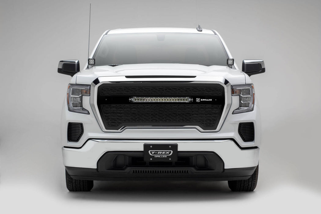 T-Rex Grilles Z312281 ZROADZ Series LED Light Grille; Black; Mild Steel; 1 pc.; Insert; - Truck Part Superstore
