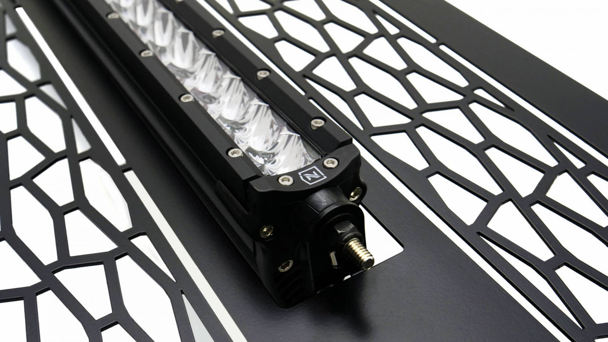 T-Rex Grilles Z312281 ZROADZ Series LED Light Grille; Black; Mild Steel; 1 pc.; Insert; - Truck Part Superstore