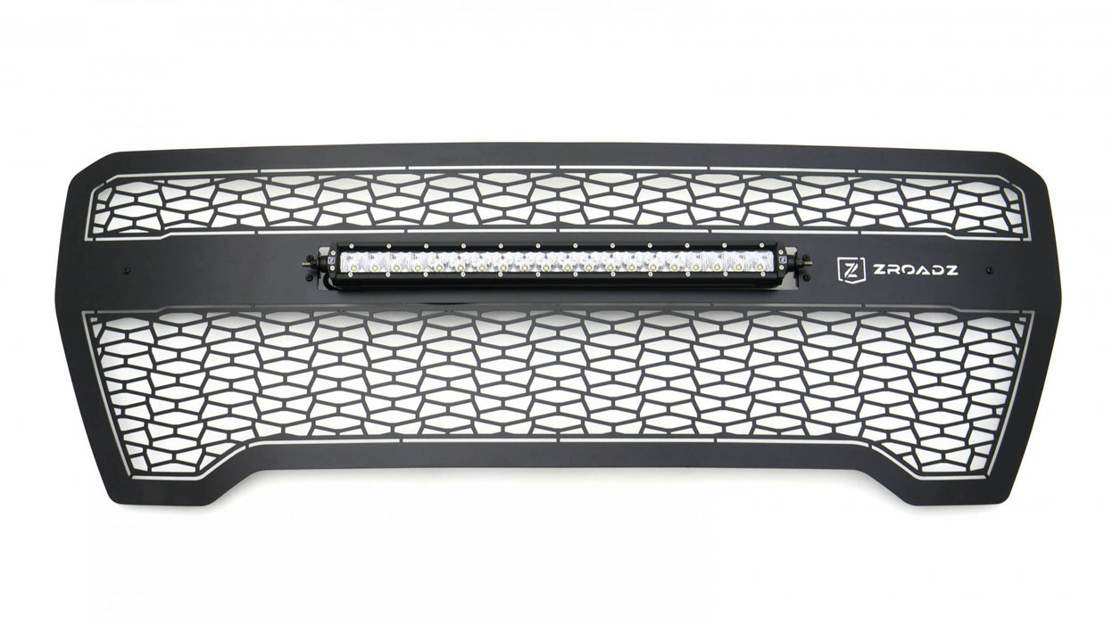 T-Rex Grilles Z312281 ZROADZ Series LED Light Grille; Black; Mild Steel; 1 pc.; Insert; - Truck Part Superstore