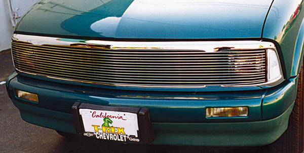 T-Rex Grilles 20250 Billet Series Phantom Grille; Horizontal; Aluminum; Polished; 1 Pc; Insert; - Truck Part Superstore