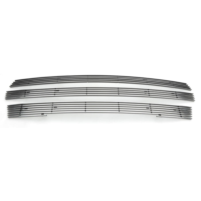 T-Rex Grilles 21173 Billet Series Grille; Horizontal; Aluminum; Polished; 3 Pc; Overlay; - Truck Part Superstore
