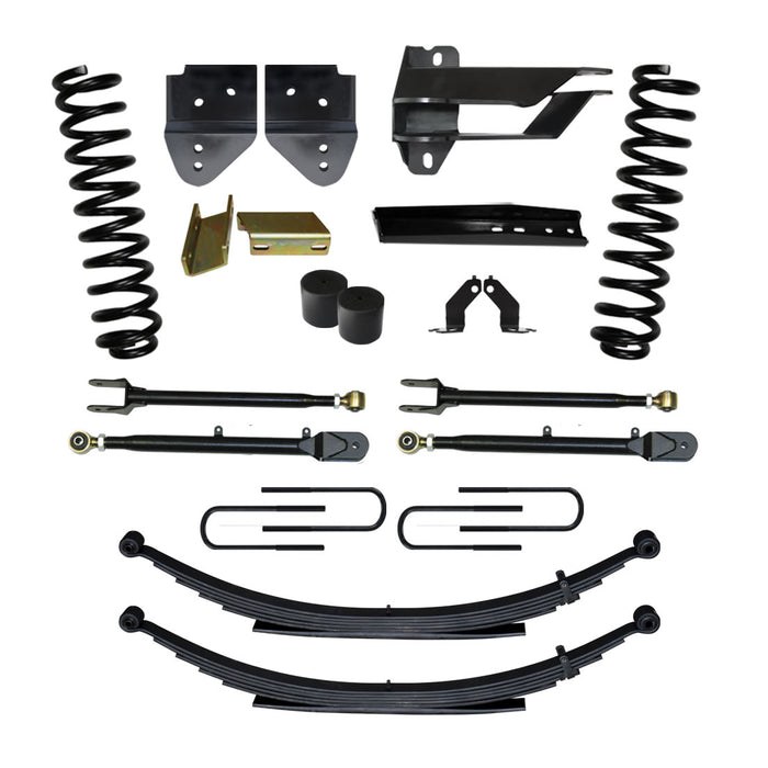 Skyjacker F174024KS Class II Lift Kit 4 Inch Lift Includes Front Coil Springs Rear Leaf Springs Adjustable 4-Links 17-19 Ford F-250/ F-350 Super Duty Gas Skyjacker - Truck Part Superstore