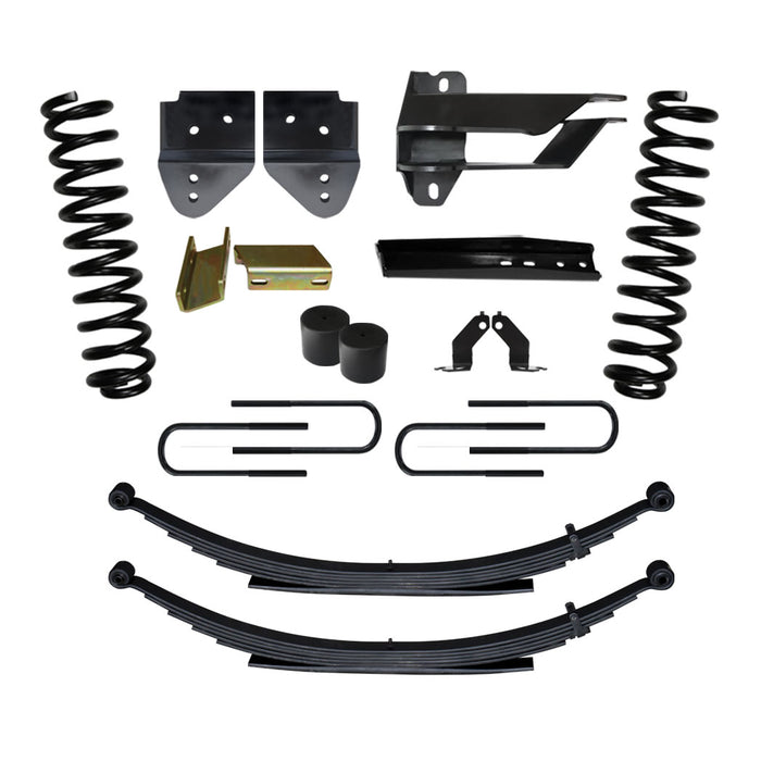 Skyjacker F17451KS Lift Kit 4 Inch Lift Includes Front Coil Springs Rear Leaf Springs 17-19 Ford F-250/ F-350 Super Duty Diesel Skyjacker - Truck Part Superstore