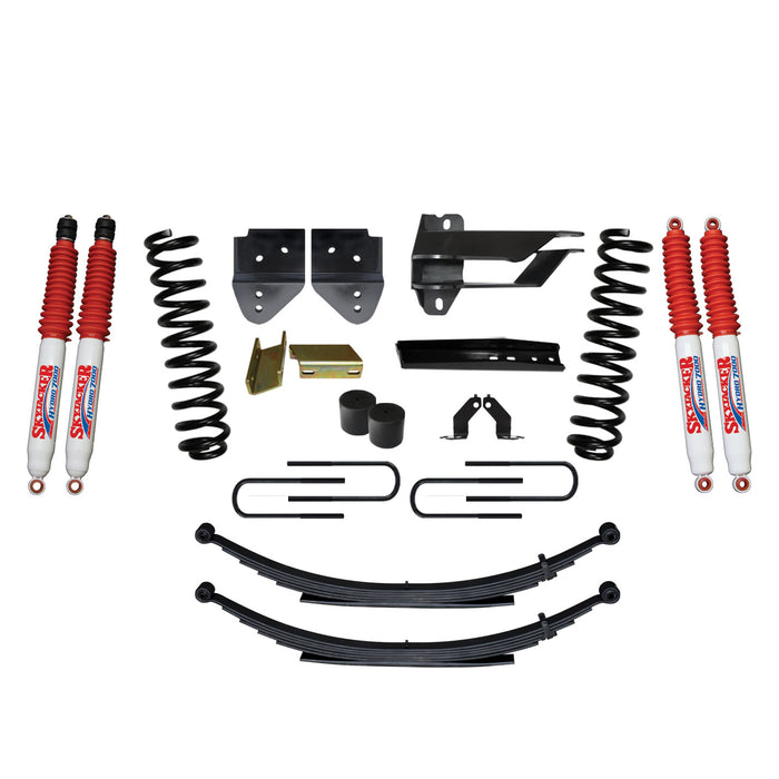 Skyjacker F17451KS-H Suspension Lift Kit w/Shock 4 Inch Lift Incl. Front Coil Springs Rear Leaf Springs Hydro 7000 Shocks 17-19 Ford F-250/ F-350 Super Duty Diesel Skyjacker - Truck Part Superstore