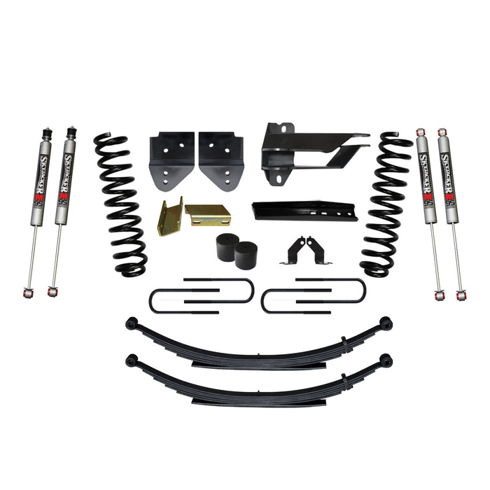 Skyjacker F17451KS-M Suspension Lift Kit w/Shock 4 Inch Lift Incl. Front Coil Springs Rear Leaf Springs M9500 Monotube Shocks 17-19 Ford F-250/ F-350 Super Duty Diesel Skyjacker - Truck Part Superstore