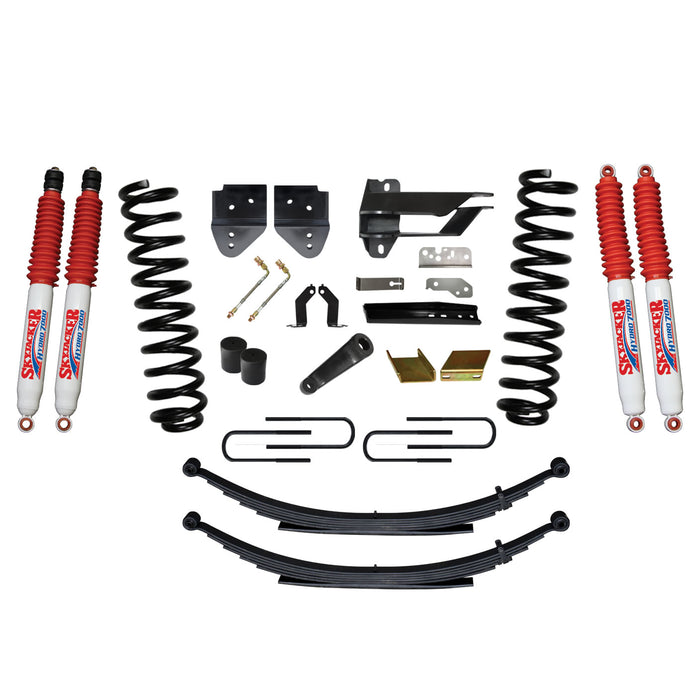 Skyjacker F17601KS-H Suspension Lift Kit w/Shock 6 Inch Lift Incl. Front Coil Springs Rear Leaf Springs Hydro 7000 Shocks 17-19 Ford F-250/ F-350 Super Duty Gas Skyjacker - Truck Part Superstore