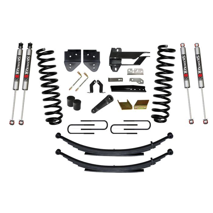 Skyjacker F17651KS-M Suspension Lift Kit w/Shock 6 Inch Lift Incl. Front Coil Springs Rear Leaf Springs M9500 Monotube Shocks 17-19 Ford F-250/ F-350 Super Duty Diesel Skyjacker - Truck Part Superstore
