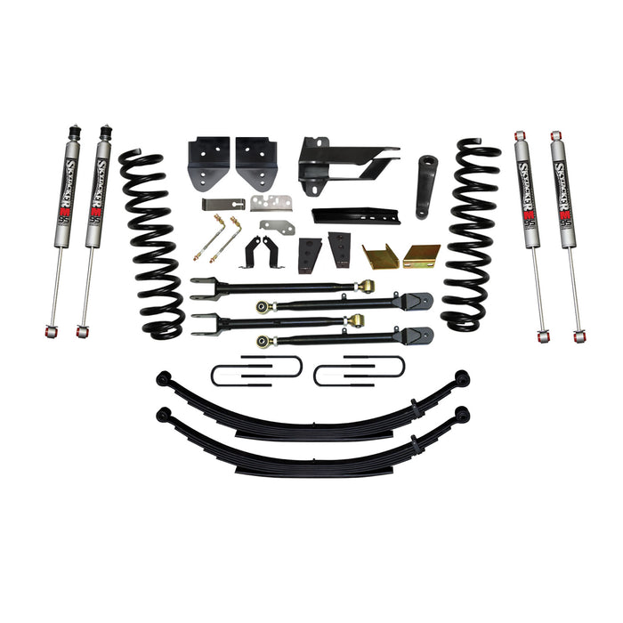Skyjacker F17802KS-M Suspension Lift Kit w/Shock 8.5 Inch Lift Incl. Front Coil Springs Rear Leaf Springs Adjustable 4-Links M9500 Monotube Shocks 17-19 Ford F-250/ F-350 Super Duty Gas Skyjacker - Truck Part Superstore