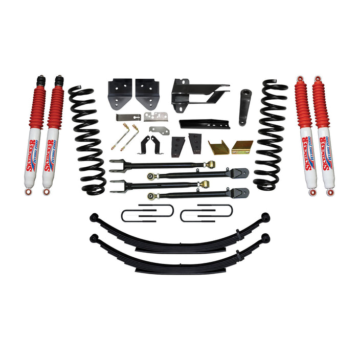 Skyjacker F17852KS-H Suspension Lift Kit w/Shock 8.5 Inch Lift Incl. Front Coil Springs Rear Leaf Springs Adjustable 4-Links Hydro 7000 Shocks 17-19 Ford F-250/ F-350 Super Duty Diesel Skyjacker - Truck Part Superstore