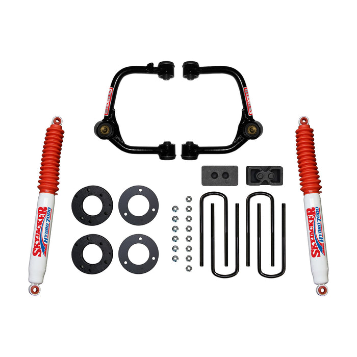 Skyjacker F2130PH 3 Inch Suspension Lift Kit With Front Strut Spacers Front Upper A-arms Rear Blocks Rear U-bolts and Rear Hydro 7000 Shocks 2021 Ford F-150 Skyjacker - Truck Part Superstore