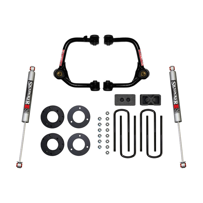 Skyjacker F2130PM 3 Inch Suspension Lift Kit With Front Strut Spacers Front Upper A-arms Rear Blocks Rear U-bolts and Rear M95 Monotube Shocks 2021 Ford F-150 Skyjacker - Truck Part Superstore