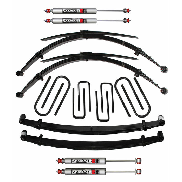 Skyjacker F749KS-M Suspension Lift Kit w/Shock M95 Performance Shocks 4 Inch Lift For Use w/Low Boy 77-79 Ford F-250 Incl. Front/Rear Leaf Springs Front/Rear U Bolt Kits Spring Bushing Kit Skyjacker - Truck Part Superstore