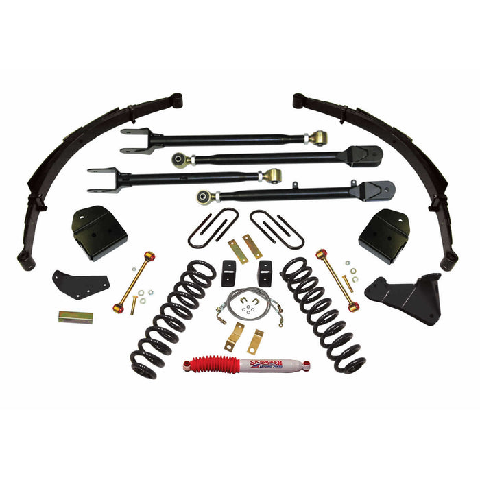 Skyjacker F84024KS Lift Kit 4 Inch Lift System with Softride Coil Springs 4-Link Conversion 08-10 Ford F-250 Super Duty Skyjacker - Truck Part Superstore