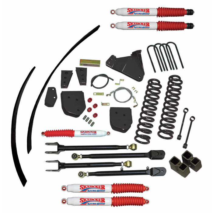 Skyjacker F8802K-N Suspension Lift Kit w/Shock Nitro Shocks 8.5 Inch Lift 4-Link Conversion 08-10 Ford F-250 Super Duty Skyjacker - Truck Part Superstore