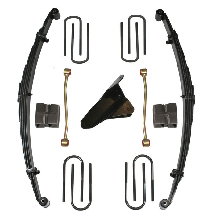 Skyjacker F9403MK Lift Kit 4 Inch Lift 99 Ford F-250/F-350 Super Duty Gas Includes Front Leaf Springs Track Bar Bracket Front/Rear U Bolt Kits Spring Bushing Kit Rear Block Sway Bar Links Skyjacker - Truck Part Superstore