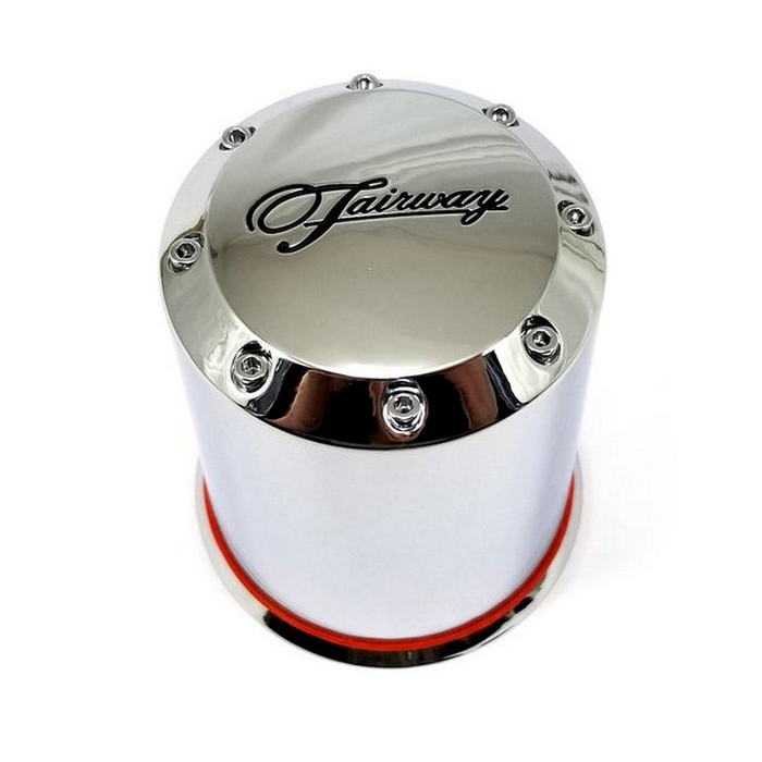 Fairway Alloys FA-9903 FA CAP - PUSH THROUGH STYLE - SILVER - Truck Part Superstore