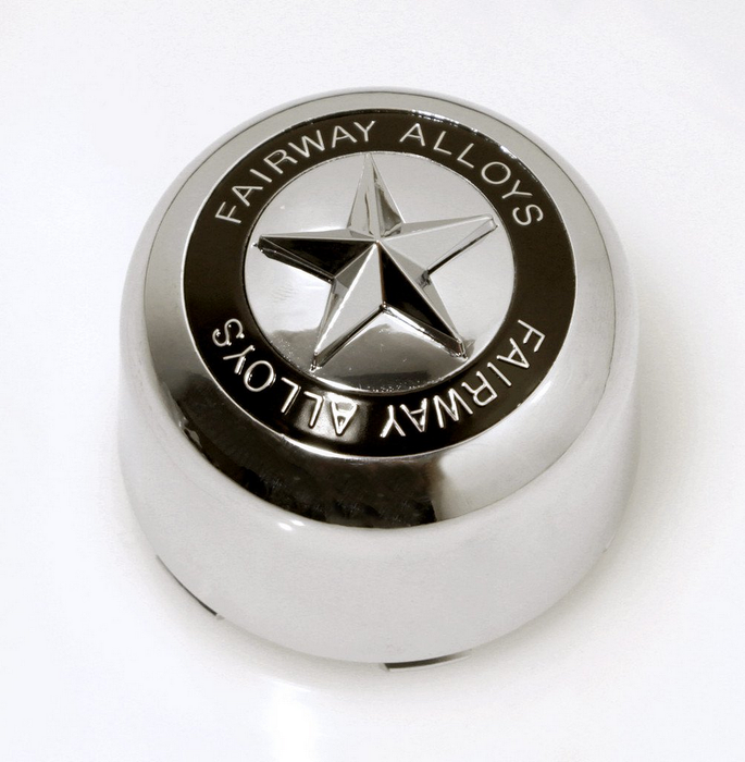 Fairway Alloys FA-9904 FA STAR CAP - POP IN STYLE - CHROME - Truck Part Superstore