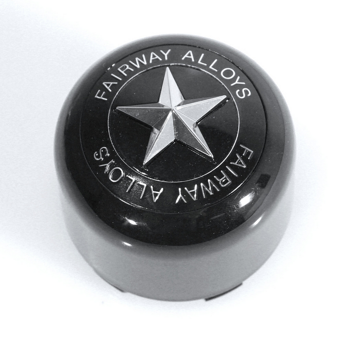 Fairway Alloys FA-9906 FA STAR CAP- POP IN STYLE - GLOSS BLACK - Truck Part Superstore