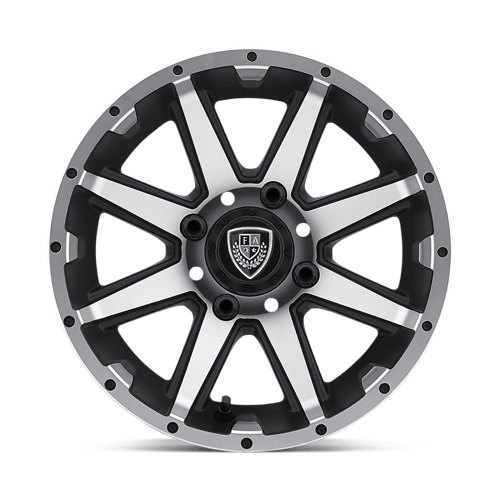 Fairway Alloys FA-136-M FA136 14X6.5 4X4.0 MACH M-BLK -23MM - Truck Part Superstore