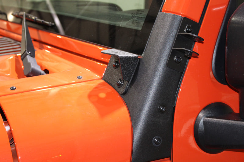 Fishbone Offroad FB21015 Jeep JK Windshield Light Bracket 07-18 Wrangler JK Fishbone Offroad - Truck Part Superstore
