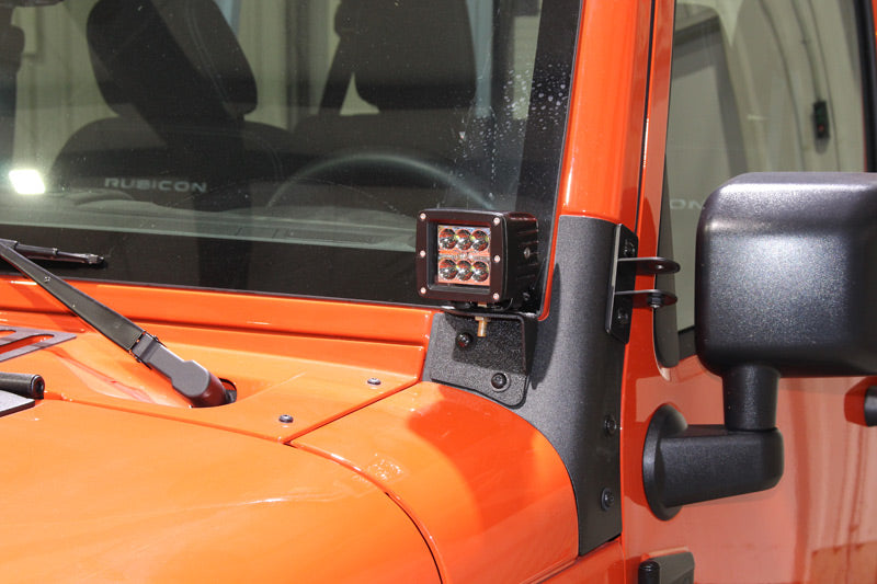 Fishbone Offroad FB21015 Jeep JK Windshield Light Bracket 07-18 Wrangler JK Fishbone Offroad - Truck Part Superstore