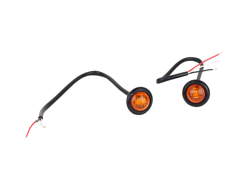 Fishbone Offroad FB21041 Amber LED's 3/4 Inch Pair Fishbone Offroad - Truck Part Superstore
