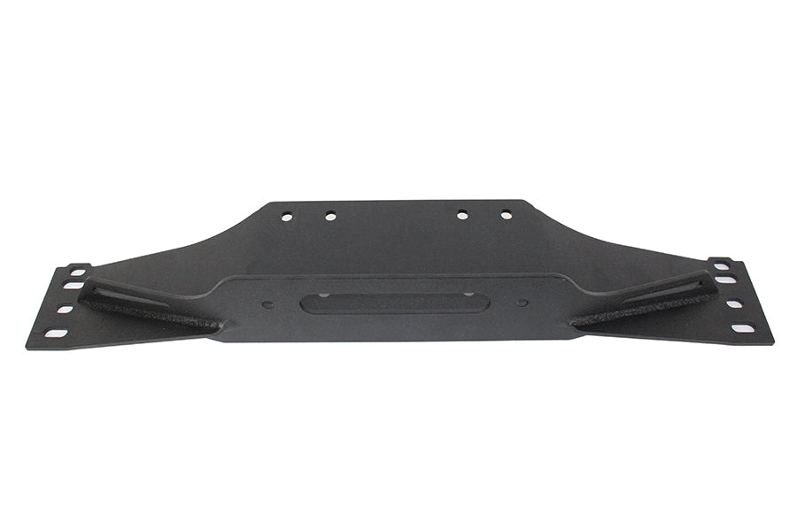Fishbone Offroad FB21052 Jeep TJ Winch Plate Steel 97-06 Wrangler TJ Black Textured Powdercoat Piranha Series Fishbone Offroad - Truck Part Superstore