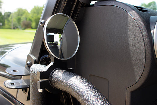 Fishbone Offroad FB21114 Tube Door Mirror Billet Aluminum Black Powdercoat Fishbone Offroad - Truck Part Superstore