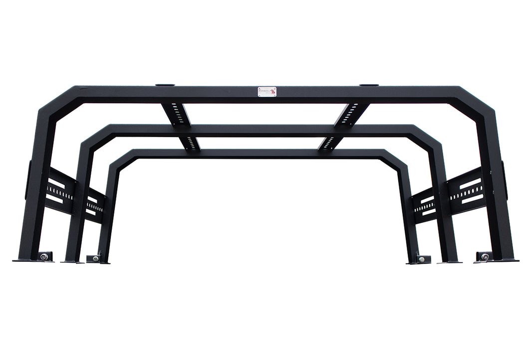 Fishbone Offroad FB21219 Gladiator Bed Rack Full Tackle Rack For 20+ Jeep Gladiator Full Rack Black Powdercoat Fishbone Offroad - Truck Part Superstore