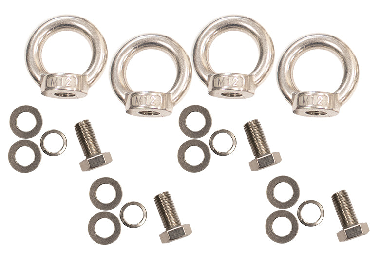 Fishbone Offroad FB21260 Jeep Storage/Bed Rack Tie Down Kit Stainless Steel Fishbone - Truck Part Superstore