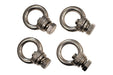 Fishbone Offroad FB21260 Jeep Storage/Bed Rack Tie Down Kit Stainless Steel Fishbone - Truck Part Superstore